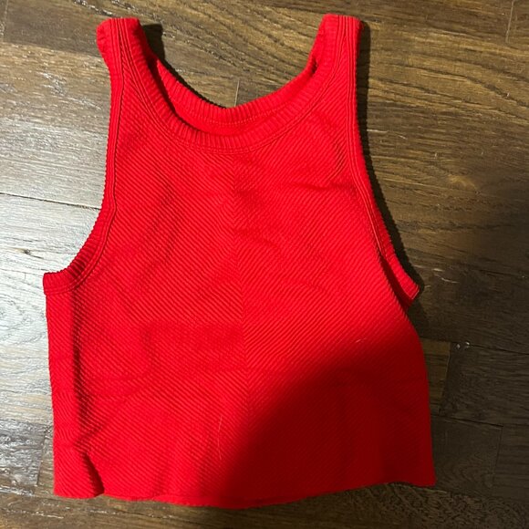 A NIKIBIKI bright red high neck tank top in the size S. - Picture 1 of 2